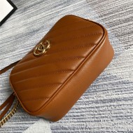 GG Marmont matelassé mini bag 448065 brown high