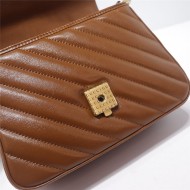 GG Marmont mini top handle bag brown leather high