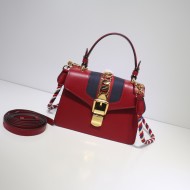 Sylvie leather mini bag Leather 470270 Red high