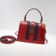 Sylvie leather mini bag Leather 470270 Flower Red high