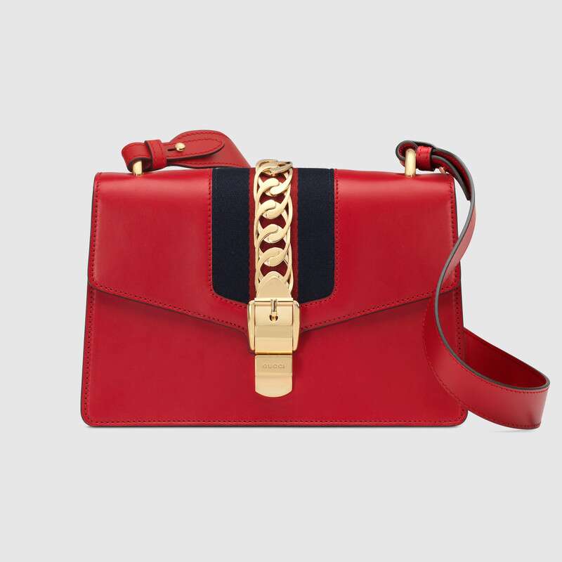 Sylvie small shoulder bag red high