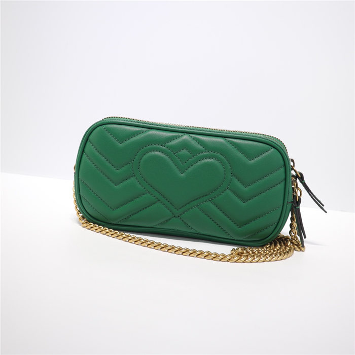 GG Marmont Mini Chain Bag 546581 Green High