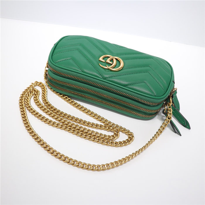 GG Marmont Mini Chain Bag 546581 Green High