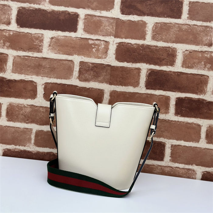 Gucci MINI BUCKET SHOULDER BAG Leather 782908 Ivory High