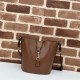 Gucci MINI BUCKET SHOULDER BAG Leather 782908 Brown High