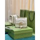 GG MARMONT MINI SHOULDER BAG 739682 Leather White high