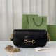 GUCCI HORSEBIT 1955 SMALL SHOULDER BAG 735178 Black High