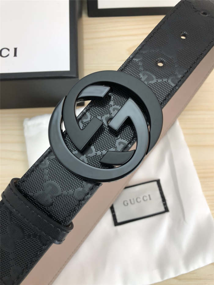 Gucci GG Supreme belt with G buckle 38mm High