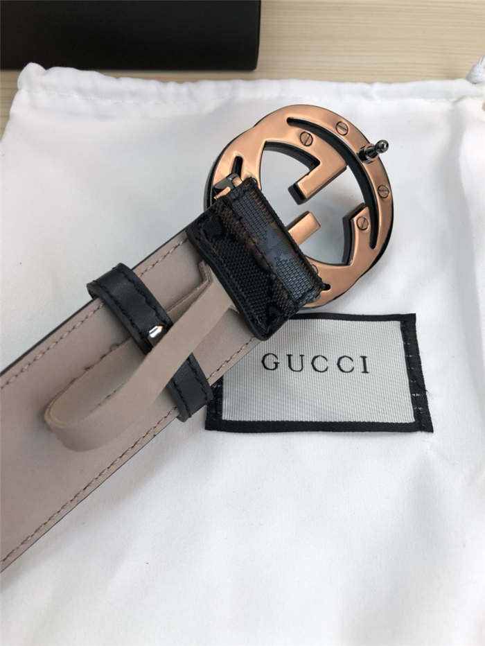 Gucci GG Supreme belt with G buckle 38mm High