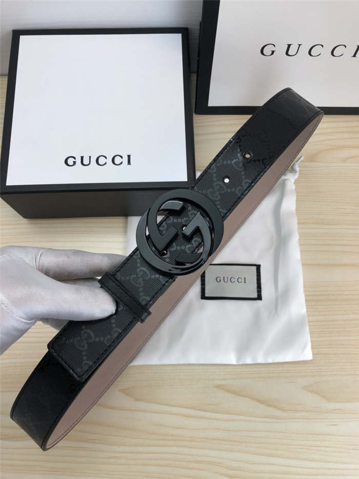 Gucci GG Supreme belt with G buckle 38mm High