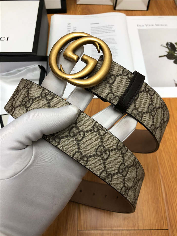 Gucci GG belt with interlocking G buckle 38mm High