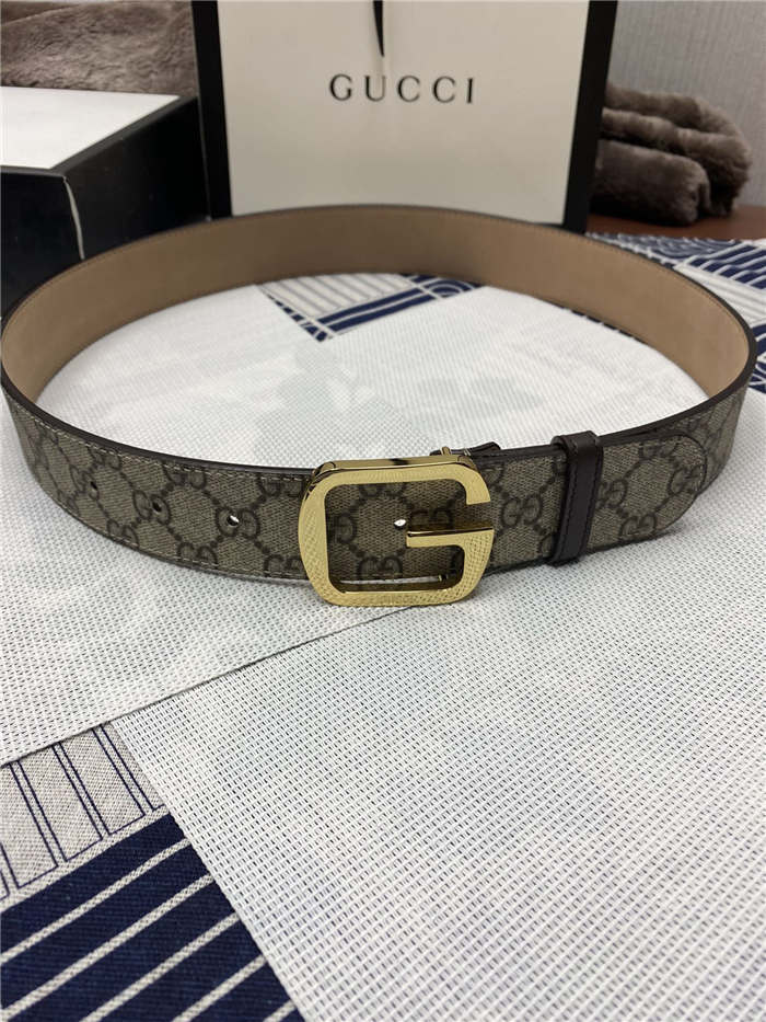 Gucci GG belt with G buckle Gold 38mm High