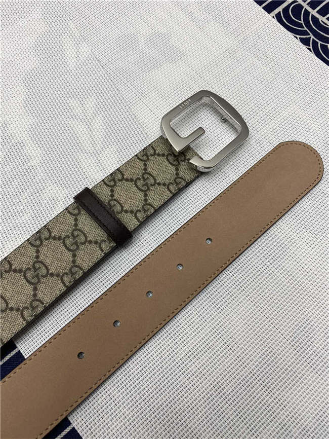 Gucci GG belt with G buckle Silver 38mm High