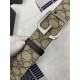 Gucci GG belt with G buckle Silver 38mm High