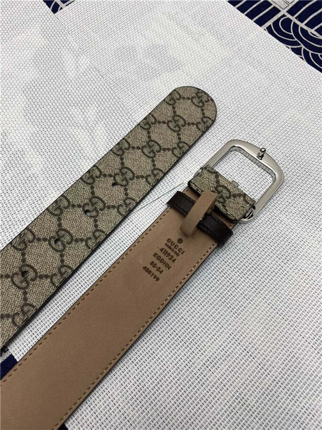 Gucci GG belt with G buckle Silver 38mm High