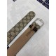 Gucci GG belt with G buckle Silver 38mm High