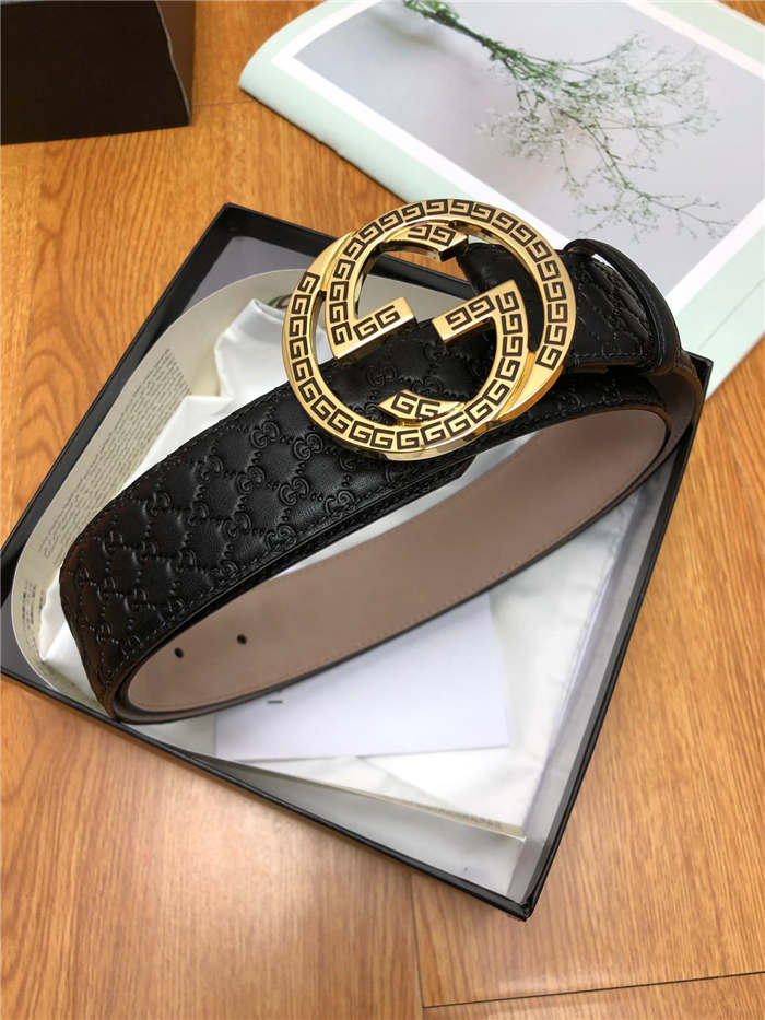 Gucci GG belt with G buckle Gold 38mm High