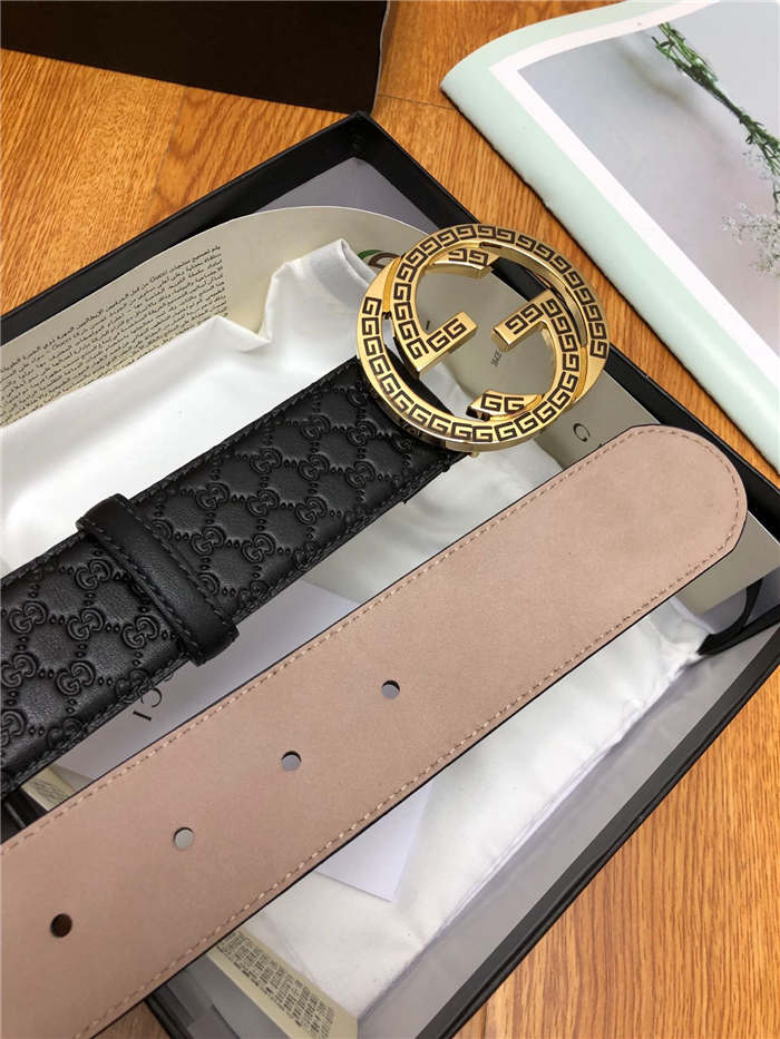 Gucci GG belt with G buckle Gold 38mm High