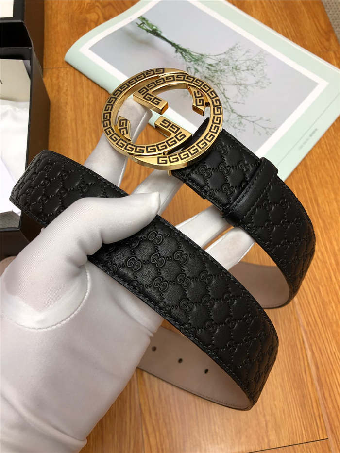 Gucci GG belt with G buckle Gold 38mm High