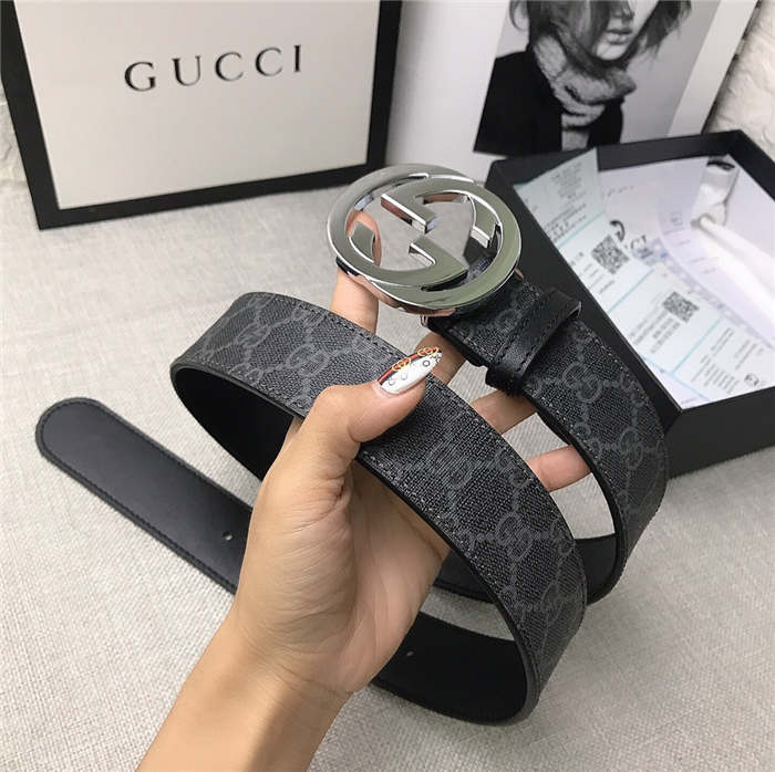 Gucci GG Supreme belt with G buckle 35/38mm High