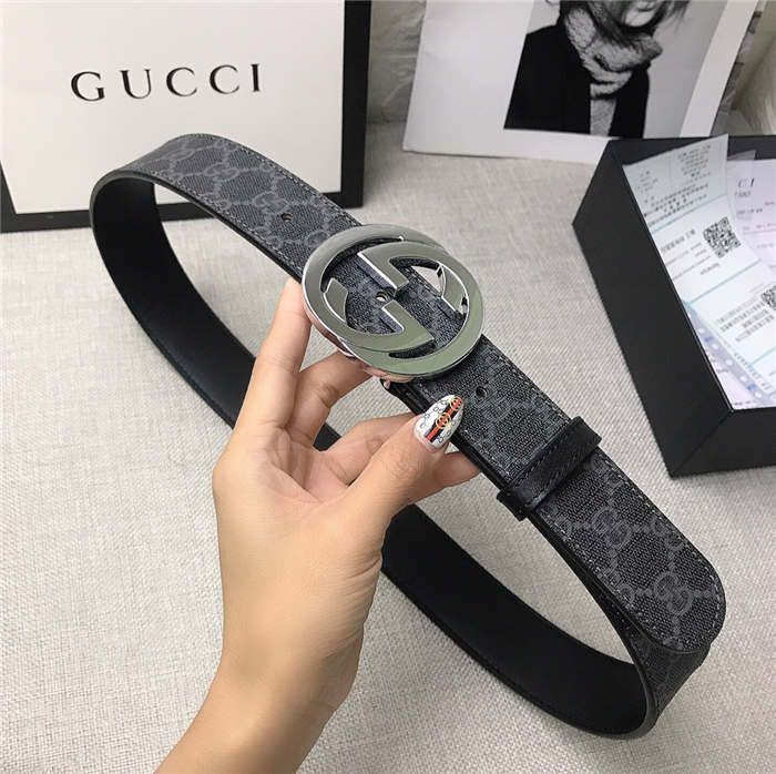 Gucci GG Supreme belt with G buckle 35/38mm High