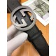 Gucci Leather belt with interlocking G buckle 40mm High