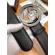 Gucci Leather belt with interlocking G buckle 40mm High