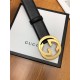 Gucci Leather belt with interlocking G buckle 40mm High