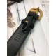 Gucci Leather belt with interlocking G buckle 38mm Anti-Gold High