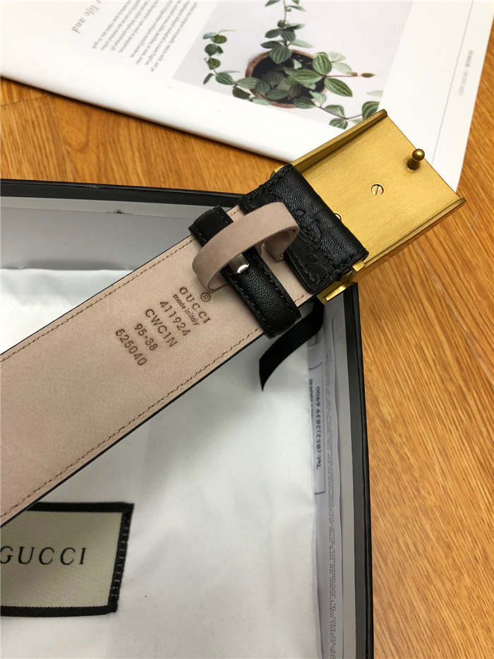 Gucci Signature belt with Bee buckle 38mm High