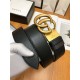 Gucci Reversible belt with Double G buckle 38mm Gold High