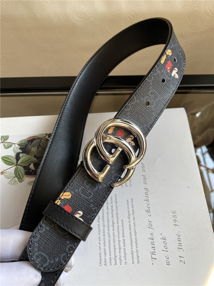 Gucci GG belt with Double G buckle 35mm Mickey High