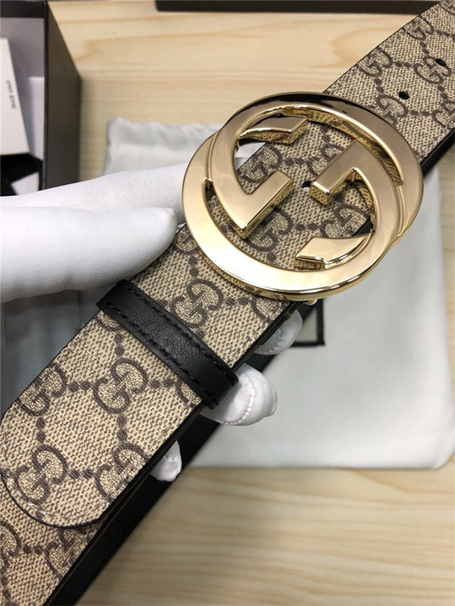 Gucci GG Supreme belt with G buckle 38mm High