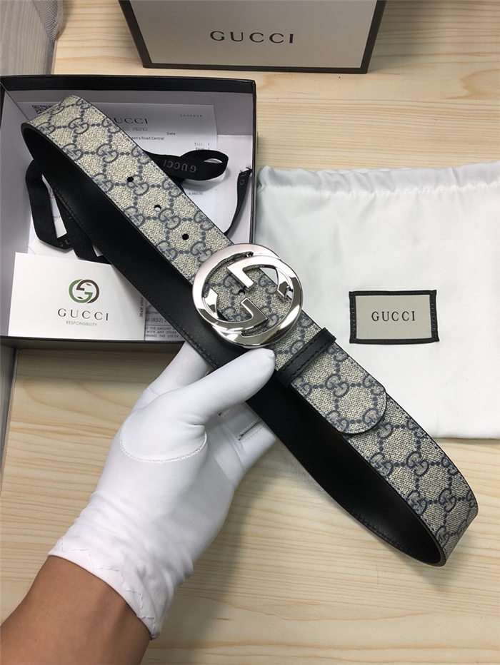 Gucci GG Supreme belt with G buckle 38mm High