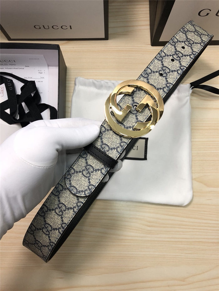 Gucci GG Supreme belt with G buckle 38mm High