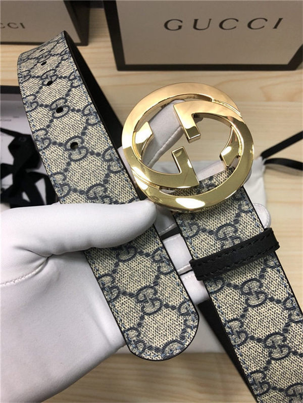 Gucci GG Supreme belt with G buckle 38mm High