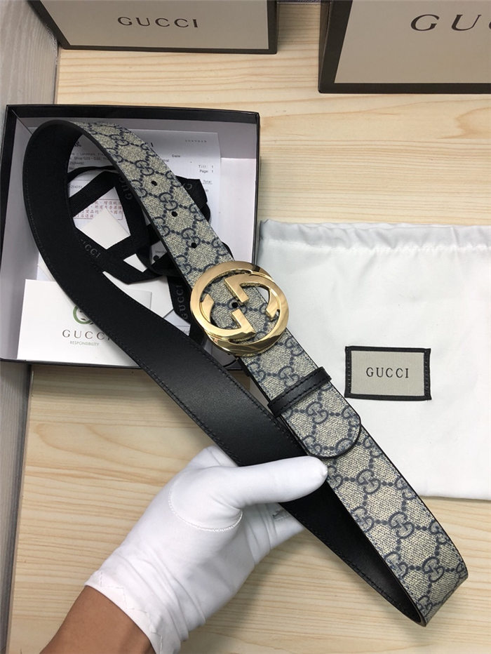 Gucci GG Supreme belt with G buckle 38mm High