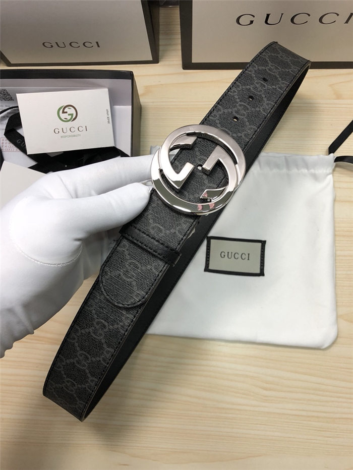 Gucci GG Supreme belt with G buckle 38mm High