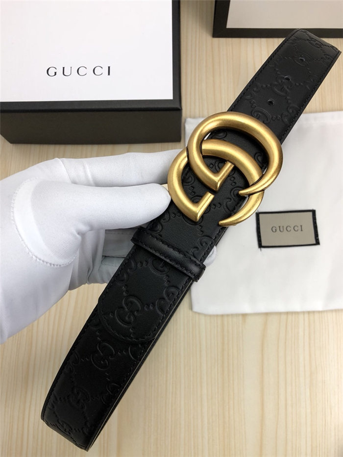 Gucci Signature belt with Double G buckle 38mm High