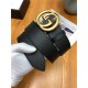 Gucci Leather belt with interlocking G buckle 38mm High