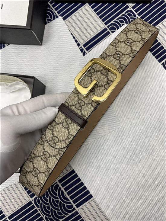 Gucci GG Supreme belt with G buckle 38mm High