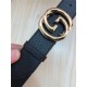 Gucci Leather belt with interlocking G buckle 38mm High