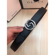 Gucci Leather belt with interlocking G buckle 38mm High