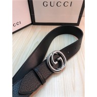 Gucci Leather belt with interlocking G buckle 38mm High