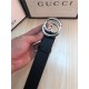 Gucci Leather belt with interlocking G buckle 38mm High