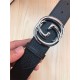 Gucci Leather belt with interlocking G buckle 38mm High