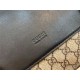 Gucci Signature leather messenger GG Beige mid