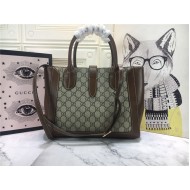 Jackie 1961 medium tote bag GG Brown mid