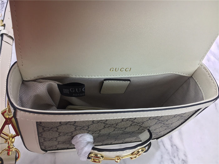 Gucci Horsebit 1955 mini bag White Trim mid