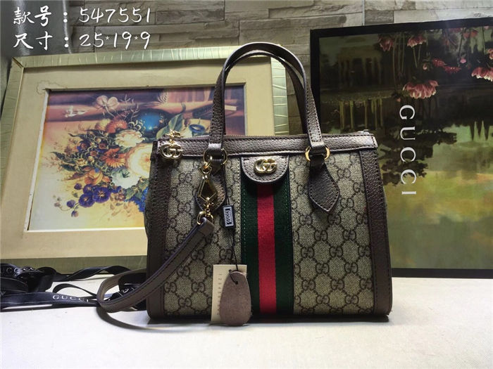 Gucci Ophidia small tote bag Brown Mid